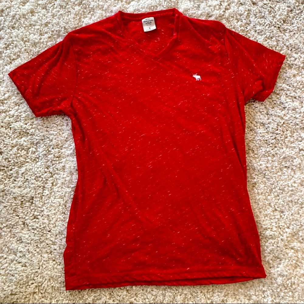 Abercrombie & Fitch - Junior Men’s Red T-shirt